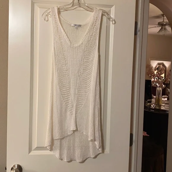 Cabi Cream Knit Tank Size Medium - Picture 1 of 3